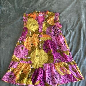 THML Pink and Yellow Floral Dress